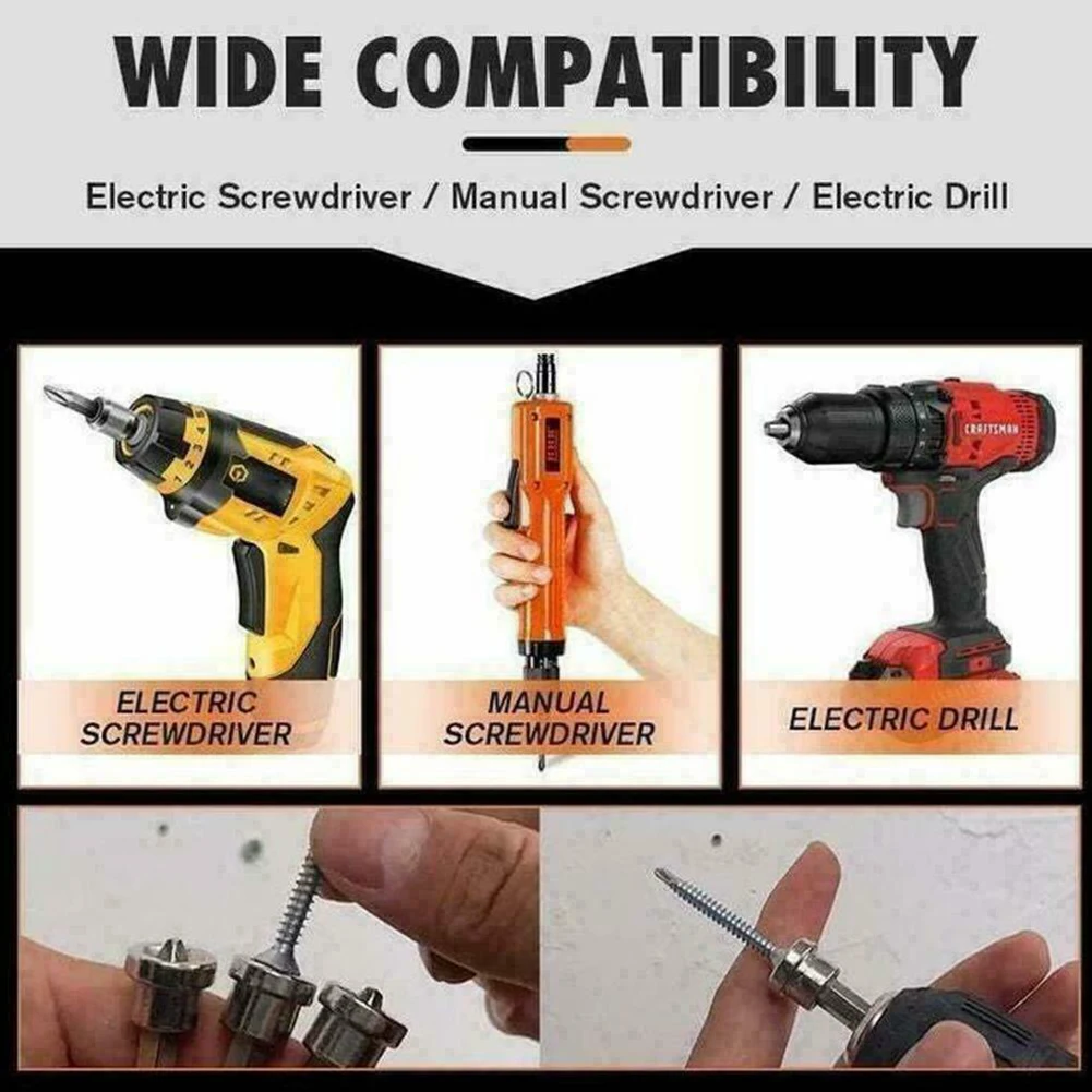 3x Drywall Screwdriver Bit Magnetic Positioning Screwdriver Bit Head Woodworking Screw Hex Shank 25/50mm 6.35mm/1/4” Hexagon
3x Drywall Screwdriver Bit Magnetic Positioning Screwdriver Bit Head Woodworking Screw Hex Shank 25/50mm 6.35mm/1/4” Hexagon
