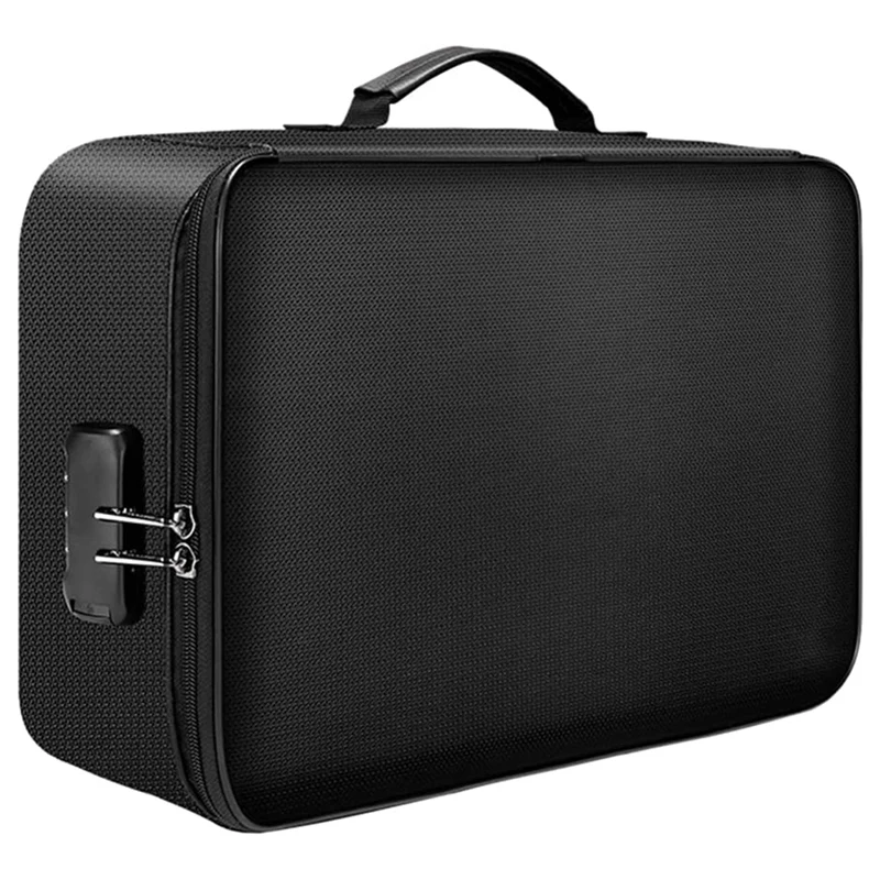 Document Organizer Bag Fireproof Water- Resistant File Storage Case File Storage Container Holder With Lock For Jewelry
Document Organizer Bag Fireproof Water- Resistant File Storage Case File Storage Container Holder With Lock For Jewelry