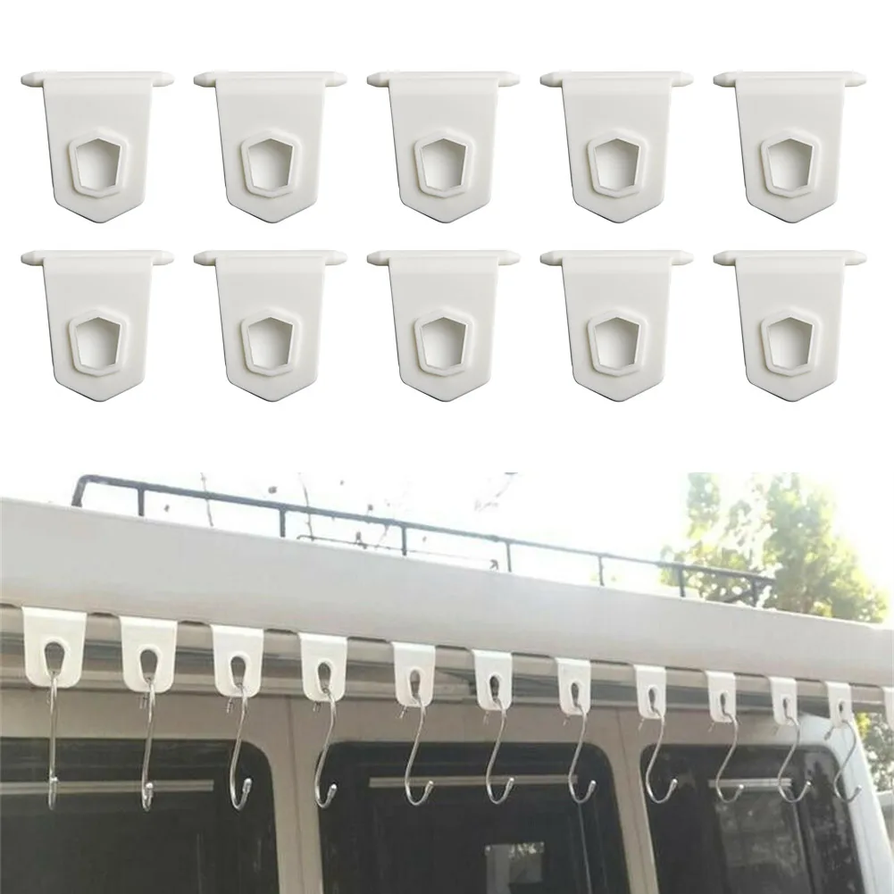 10pcs White Universal Awning Clothes Hook Racks For RV Camper Caravan Party Light Holder Automatic Roll-out Awning Parts
10pcs White Universal Awning Clothes Hook Racks For RV Camper Caravan Party Light Holder Automatic Roll-out Awning Parts