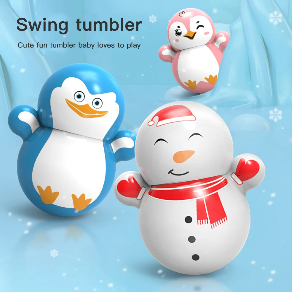 Presente engraçado balançando tumbler brinquedos boneco de neve dos desenhos animados pinguim tumbler desktop ornamento anti
Presente engraçado balançando tumbler brinquedos boneco de neve dos desenhos animados pinguim tumbler desktop ornamento anti