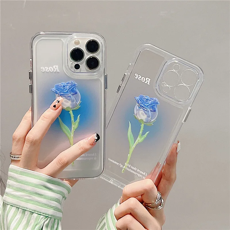 Luxury Pop Cute Rose Floral Phone Case For iphone 13 12 11 Pro XS Max XR X 7p 8 Plus Shockproof transparent Full Coverage girl
Luxury Pop Cute Rose Floral Phone Case For iphone 13 12 11 Pro XS Max XR X 7p 8 Plus Shockproof transparent Full Coverage girl