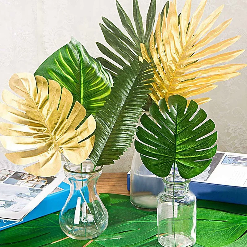 144 Pcs Artificial Palm Tropical Leaves Jungle Leaves Decorations For Beach Baby Shower Wedding Birthday Decorations
144 Pcs Artificial Palm Tropical Leaves Jungle Leaves Decorations For Beach Baby Shower Wedding Birthday Decorations