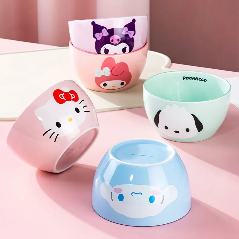 Kawaii Hello Kitty аниме периферийная керамическая посуда мультяшная Милая домашняя