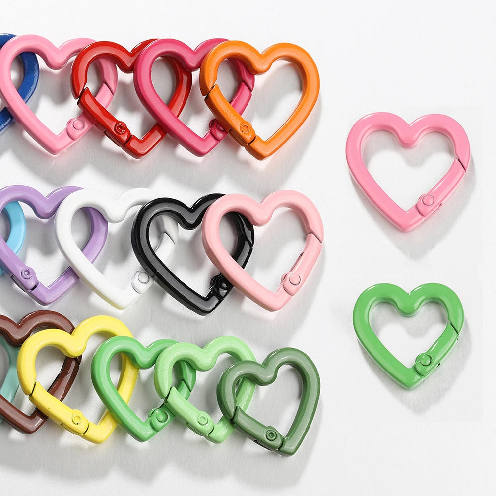 10pcs Keychain Colorful Loveheart Spring Clasp Buckle Keychain Lobster Clasp for Keyring DIY Dog Chains Jewelry Making Wholesale
10pcs Keychain Colorful Loveheart Spring Clasp Buckle Keychain Lobster Clasp for Keyring DIY Dog Chains Jewelry Making Wholesale