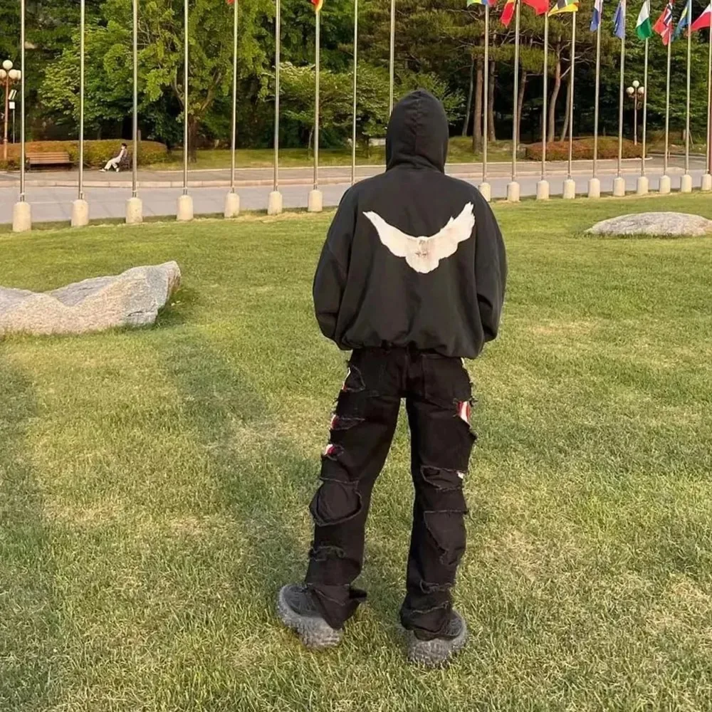 Frog Drift Kanye DONDA YZY Streetwear Best Quality Dove Of Peace Loose Oversized Pullover Tops Sweatshirt Hoodies For Men F 
Frog Drift Kanye DONDA YZY Streetwear Best Quality Dove Of Peace Loose Oversized Pullover Tops Sweatshirt Hoodies For Men F