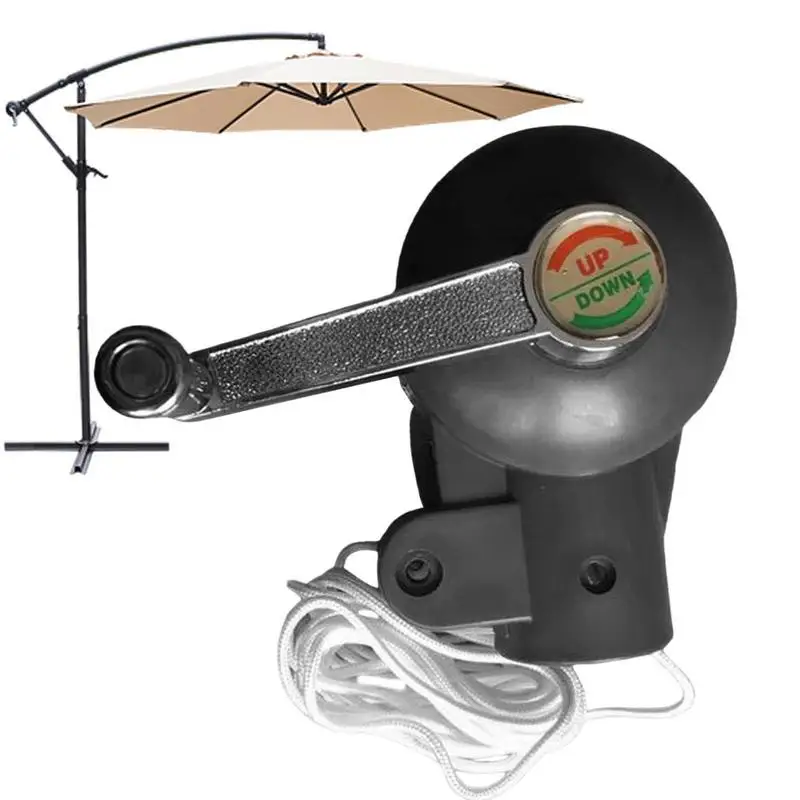 

Patio Umbrella Crank Parts Hard Steel Crank Handle For Umbrella Adjustment Sunshade Controling Crank For Outdoor Umbrella