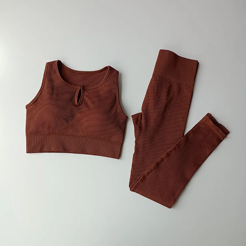 Thread Yoga Suit High Waist Hip Lifting Leggings Running Anti Vibration Sports Vest Seamless Knitted Yoga Suit 
Thread Yoga Suit High Waist Hip Lifting Leggings Running Anti Vibration Sports Vest Seamless Knitted Yoga Suit