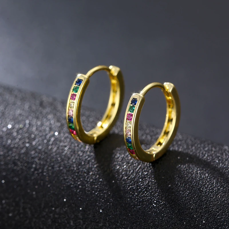 Punk Multicolor Rhinestone Hoop Earrings Metal Earring For Women Vintage Party Birthday Hot Sale Fine Jewelry
Punk Multicolor Rhinestone Hoop Earrings Metal Earring For Women Vintage Party Birthday Hot Sale Fine Jewelry