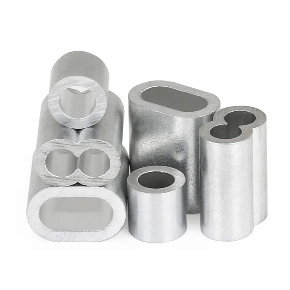 Aluminum sleeve aluminum chuck round hole clamp for steel wire rope aluminum buckle quick oval single hole cylindrical tube
Aluminum sleeve aluminum chuck round hole clamp for steel wire rope aluminum buckle quick oval single hole cylindrical tube