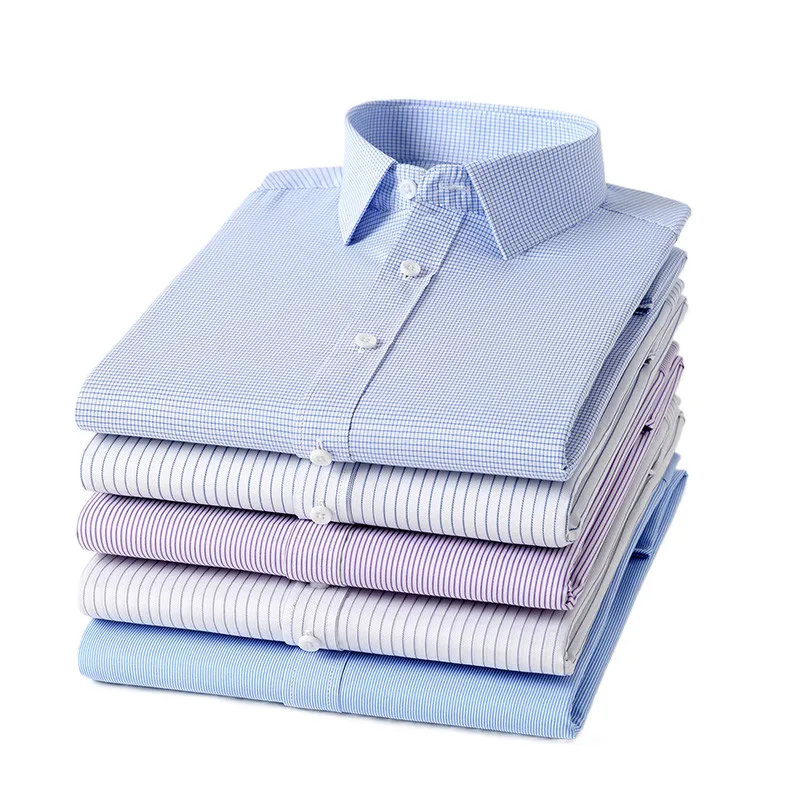Men Dress Shirt Fashion Long Sleeve Business Iron-free Anti-wrinkle Causal Elastic Stripe Plaid Slim Fit Pocketless Office Wear
Men Dress Shirt Fashion Long Sleeve Business Iron-free Anti-wrinkle Causal Elastic Stripe Plaid Slim Fit Pocketless Office Wear