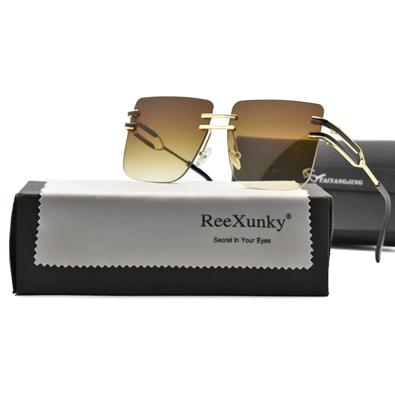 New Oversized Rimless Women Sunglasses 2022 Fashion Luxury Brand Design Square Sunglass Vintage Shades UV400 Zonnebril Dames 
New Oversized Rimless Women Sunglasses 2022 Fashion Luxury Brand Design Square Sunglass Vintage Shades UV400 Zonnebril Dames