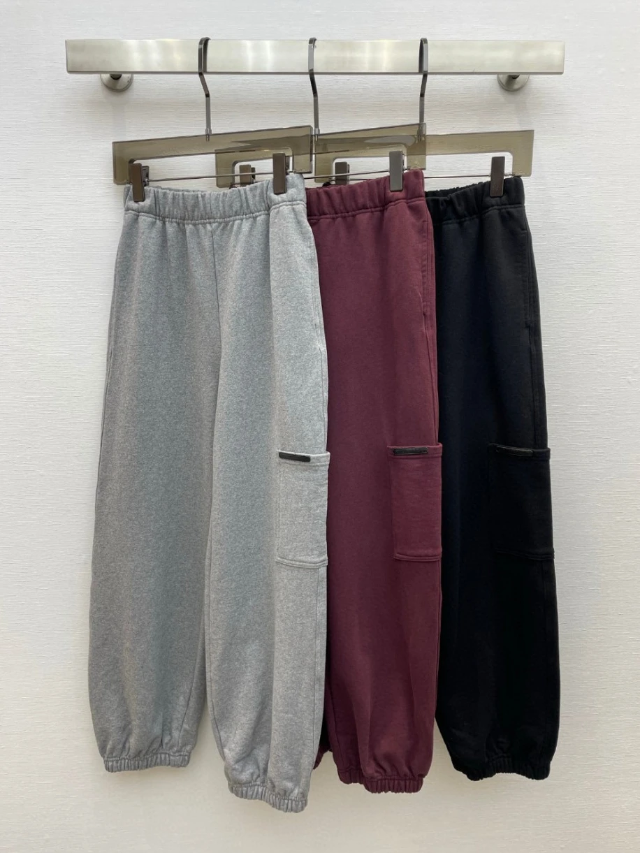 166253 модные классические модные роскошные дизайнерские осенне-зимние Новые повседневные свободные прямые брюки для женщин A2