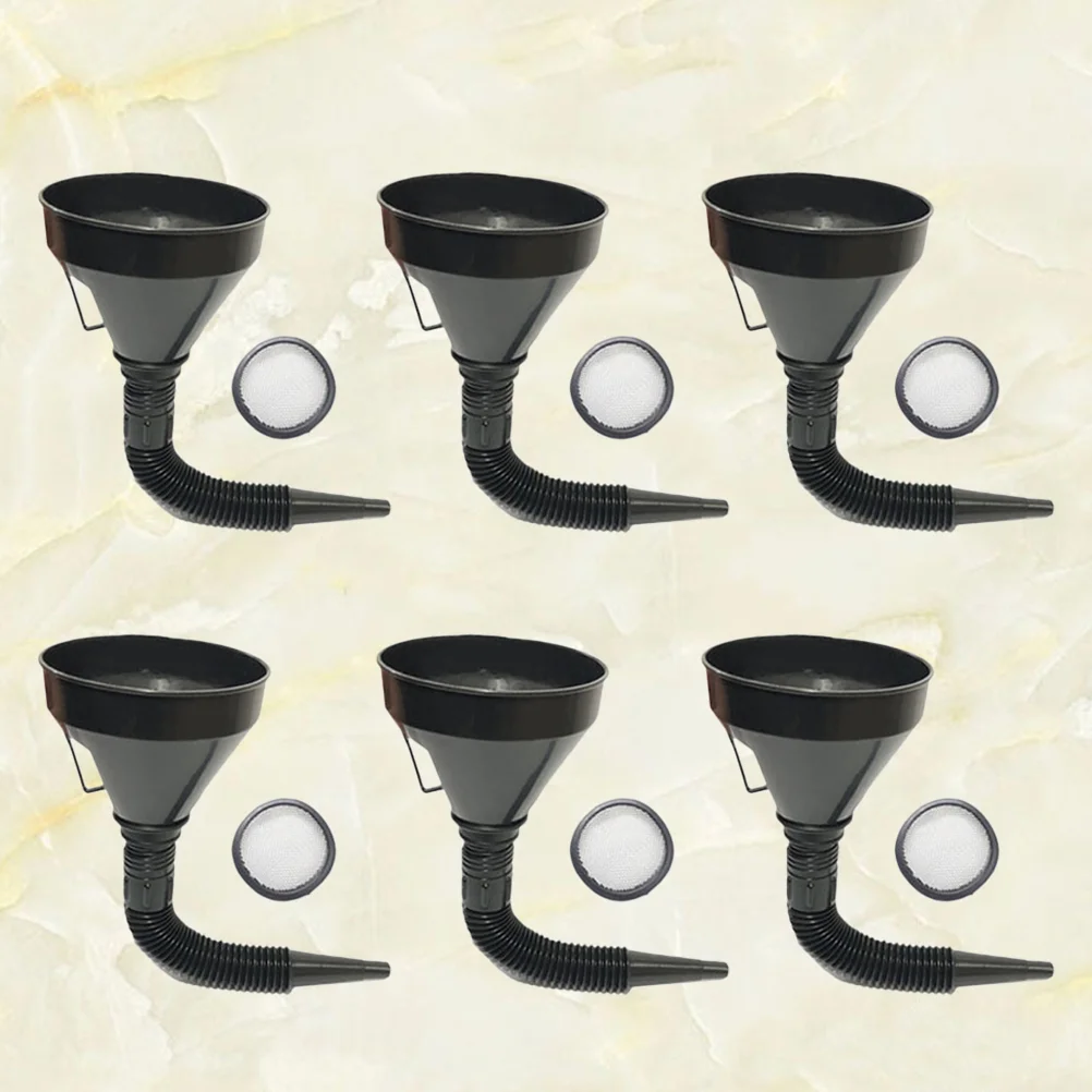 6Pcs Professional Thickened Engine Oil Fluids Gasoline Liquids Kerosene Funnel Auto Motorcycle Plastic Funnel with Mesh Screen
6Pcs Professional Thickened Engine Oil Fluids Gasoline Liquids Kerosene Funnel Auto Motorcycle Plastic Funnel with Mesh Screen