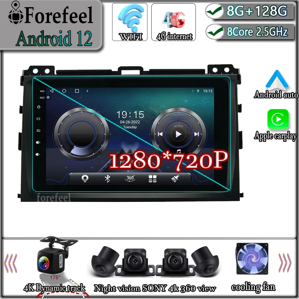 Android 12 For Lexus GX470 2002-2009 Multimedia Navigation GPS Video Autoradio Player Car Stereo Carplay Monitor Radio Screen TV
Android 12 For Lexus GX470 2002-2009 Multimedia Navigation GPS Video Autoradio Player Car Stereo Carplay Monitor Radio Screen TV