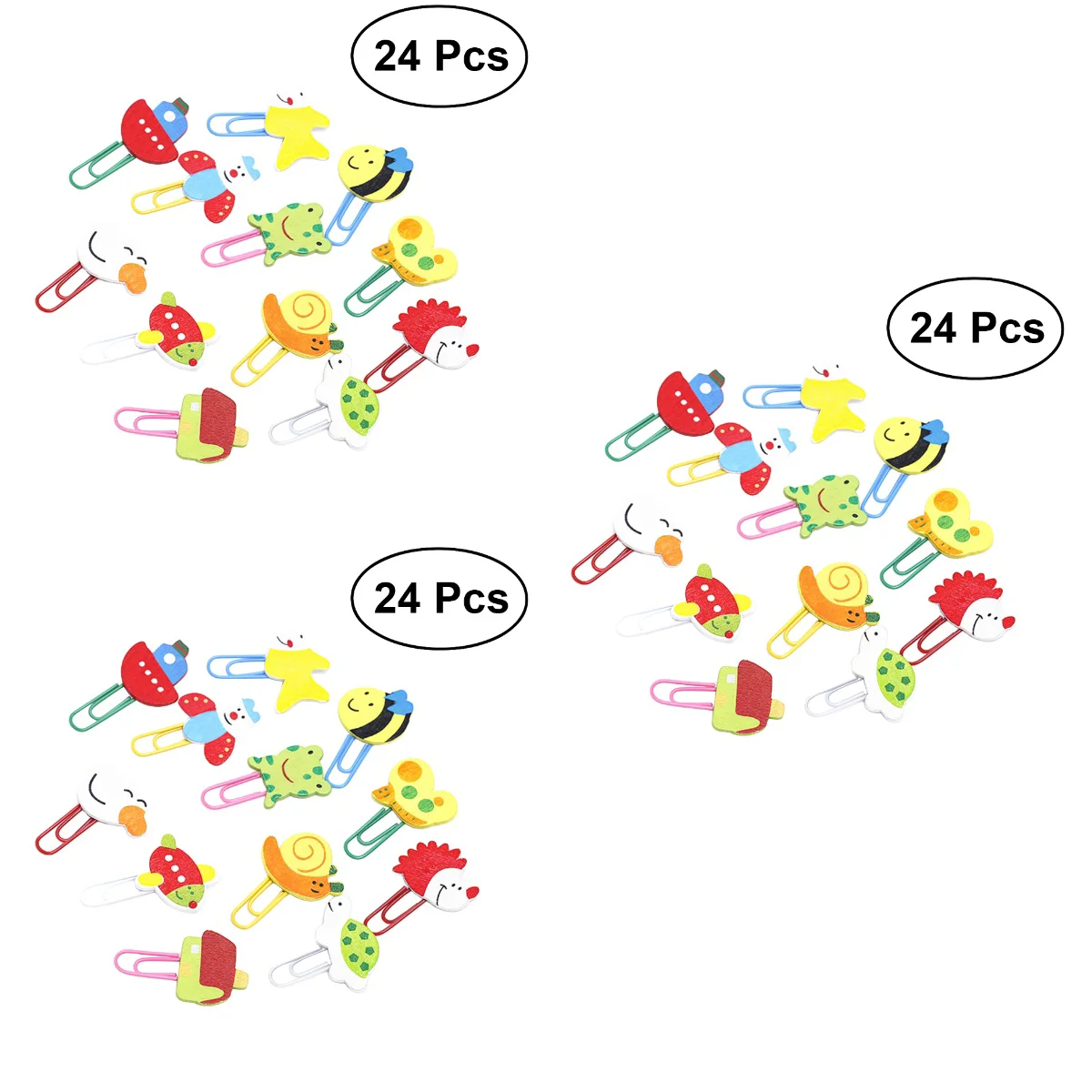 72 pcs Cartoon Animals Wooden Wood Paper Clip Note Mark Stationery Gift for Children Kids (Mixed Styles)
72 pcs Cartoon Animals Wooden Wood Paper Clip Note Mark Stationery Gift for Children Kids (Mixed Styles)