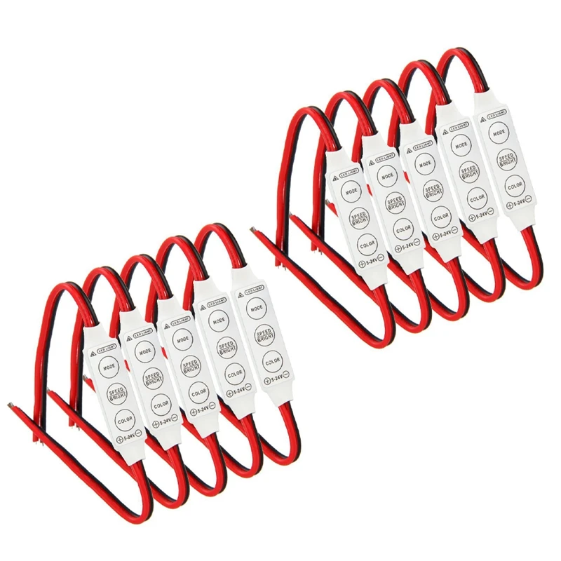 10 X 12V Wired Control Module With Strobe Flash For Car Or Household LED Strip/Bulbs
10 X 12V Wired Control Module With Strobe Flash For Car Or Household LED Strip/Bulbs