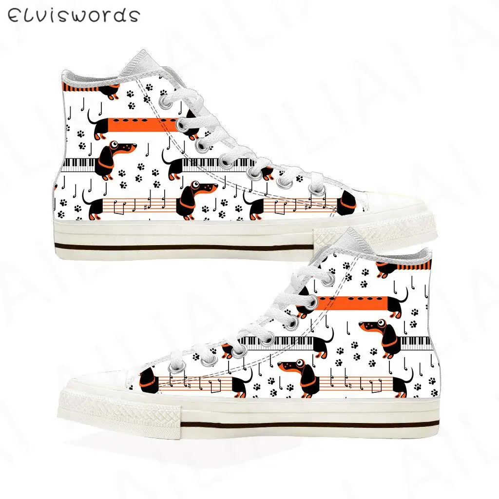 Женские туфли с таксой и музыкальными нотами, дизайнерские высокие стильные туфли на плоской подошве, женские дышащие кроссовки на шнуровке
Женские туфли с таксой и музыкальными нотами, дизайнерские высокие стильные туфли на плоской подошве, женские дышащие кроссовки на шнуровке