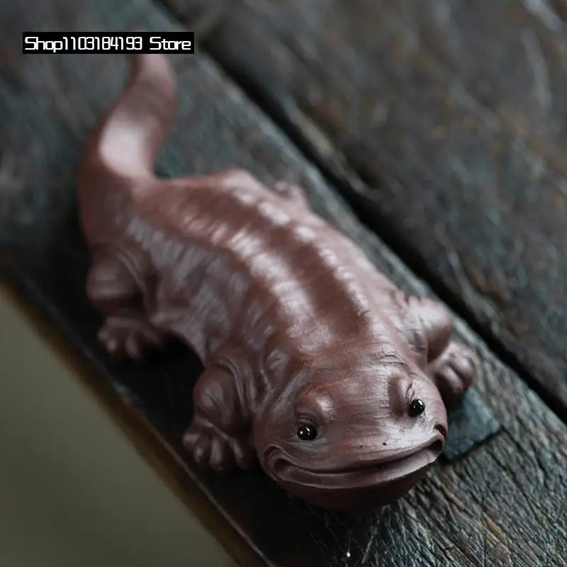 Chinese Yixing Sculpture Purple Clay Tea Pet Creative Fish Statue Ornaments Handmade Tea Figurine Crafts Tea Set Decoration Art
Chinese Yixing Sculpture Purple Clay Tea Pet Creative Fish Statue Ornaments Handmade Tea Figurine Crafts Tea Set Decoration Art