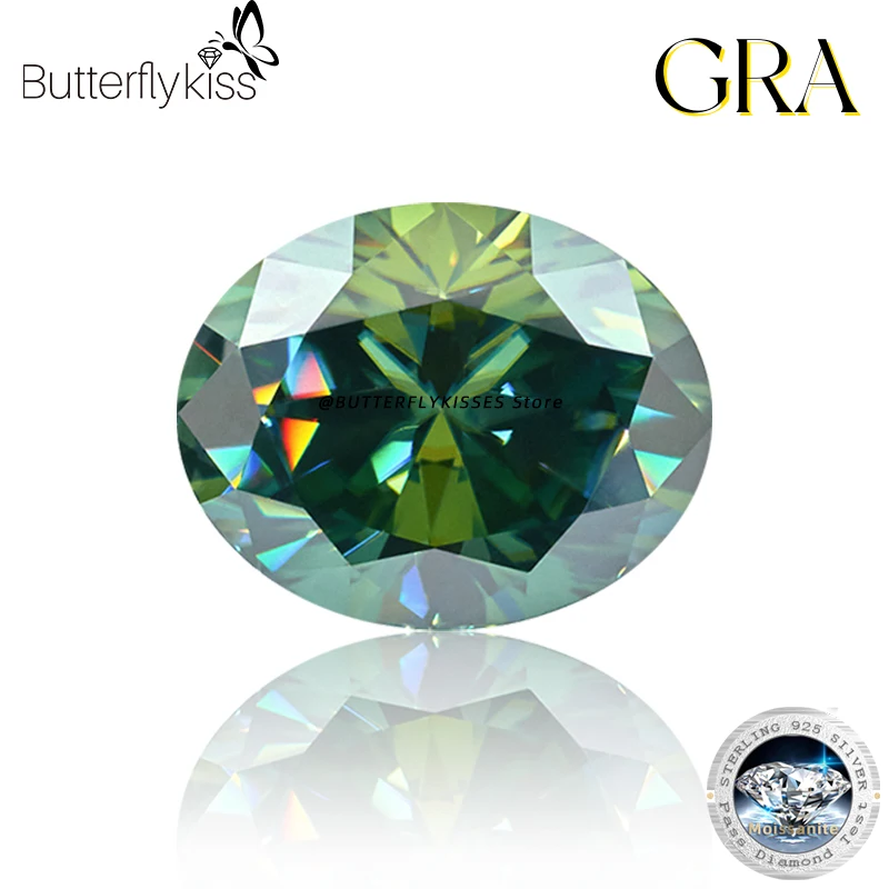 Butterflykiss Real Oval Moissanite Loose Gemstones 0.5-8CT D Color VVS1 Excellent Cut Pass Diamond Tester With GRA Certificate
Butterflykiss Real Oval Moissanite Loose Gemstones 0.5-8CT D Color VVS1 Excellent Cut Pass Diamond Tester With GRA Certificate