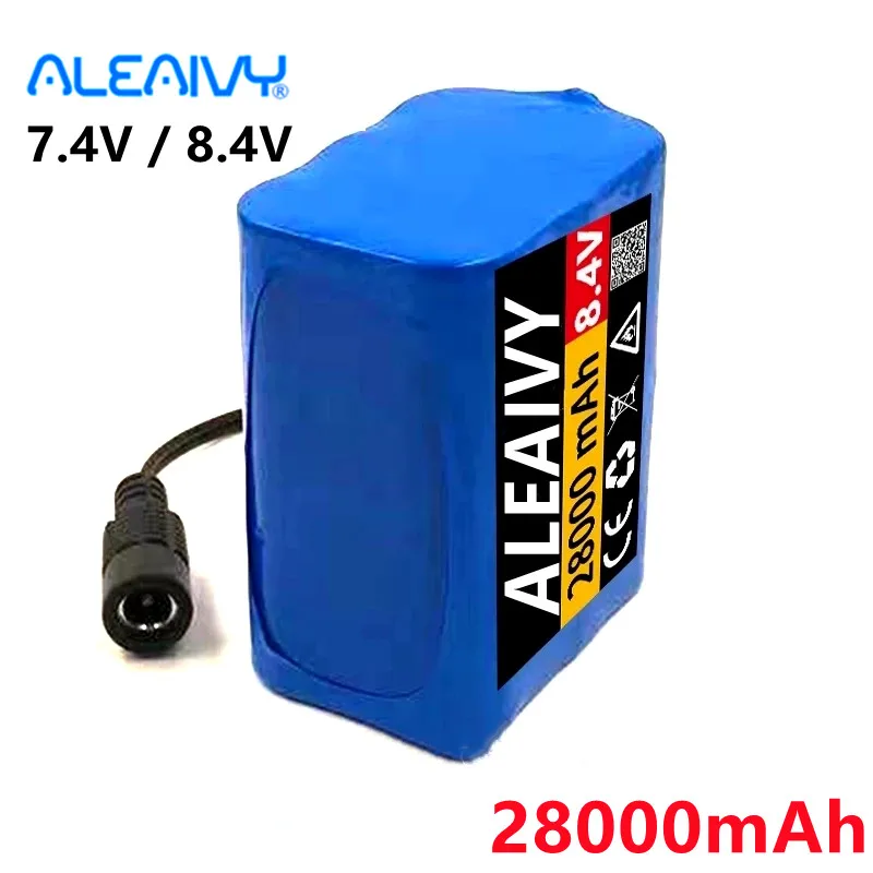 New 8.4V 28000mAh 18650 Li ion batteries 7.4v 28Ah lithium ion Rechargeable Battery Pack for Bike Bicycle Light Headlamp
New 8.4V 28000mAh 18650 Li ion batteries 7.4v 28Ah lithium ion Rechargeable Battery Pack for Bike Bicycle Light Headlamp