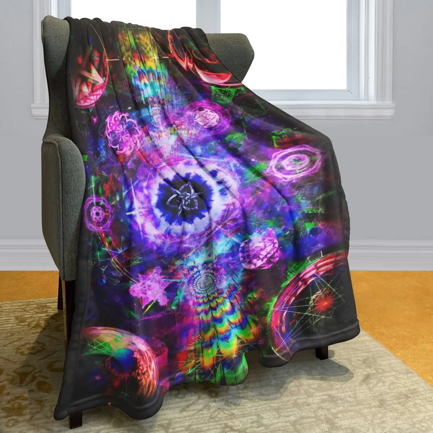 Blanket comfortable, light and soft AIR conditioning psychedelic art color
Blanket comfortable, light and soft AIR conditioning psychedelic art color