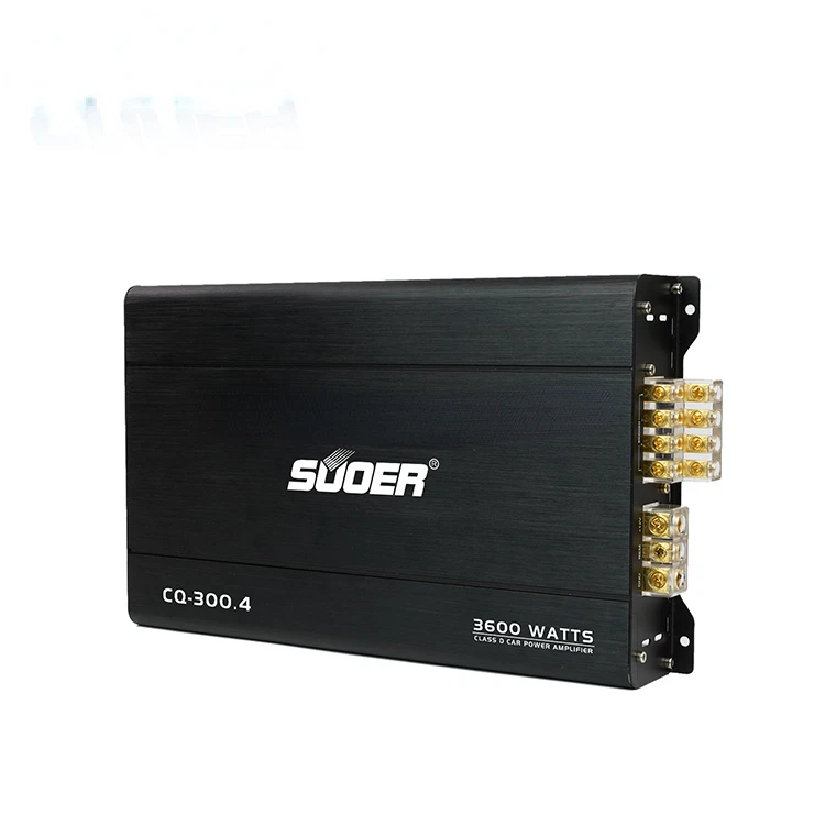 Suoer CQ-300.4 Class D 4 channel 3600 watts big power high quality car amplifier
Suoer CQ-300.4 Class D 4 channel 3600 watts big power high quality car amplifier