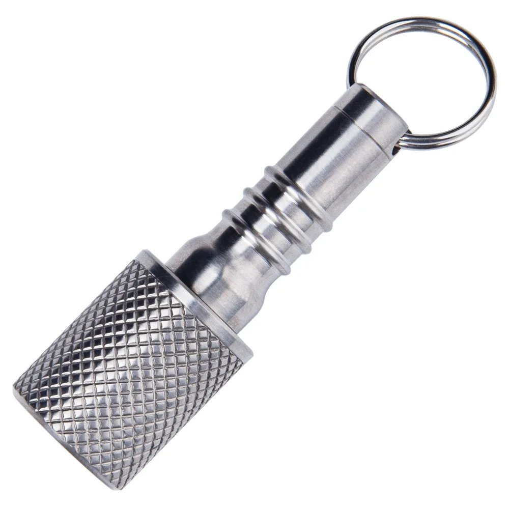 

1PCs Titanium Alloy Mini Medicine Bottle Sealed Box Outdoor Tool Portable Small Pill Bottles Sealed Can EDC Tools