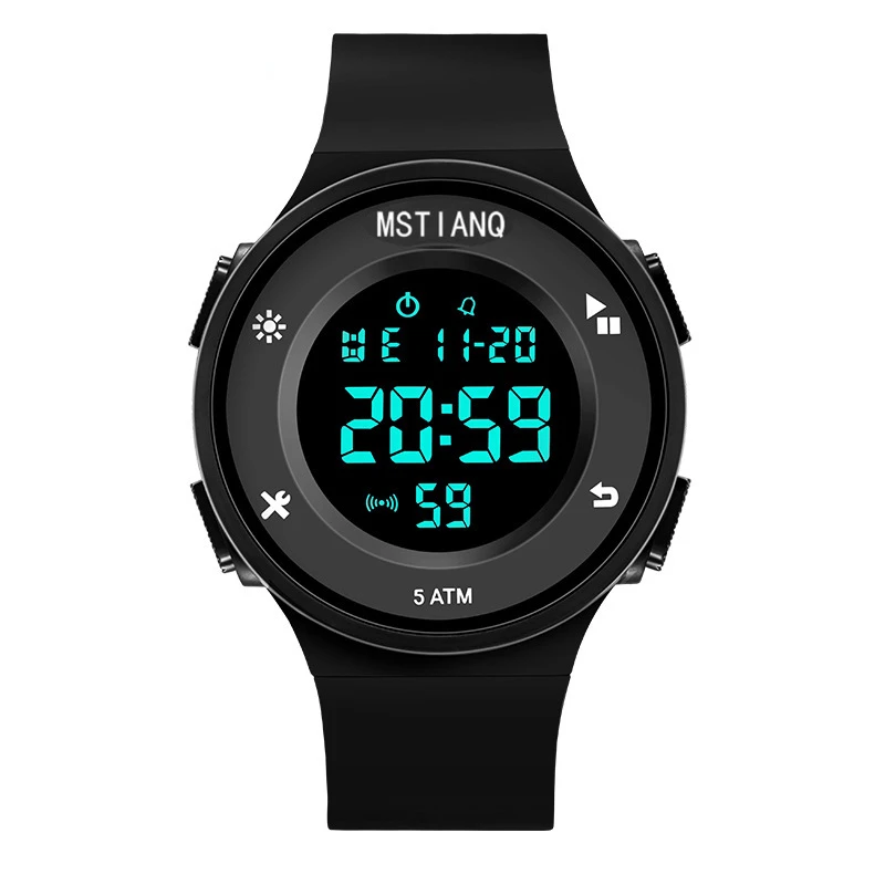 SMVPSport Digital Round Watch Luminous LED Dial Casual Multifunction Clock Outdoor Rubber Strap Wristwatch for Men Student Women
SMVPSport Digital Round Watch Luminous LED Dial Casual Multifunction Clock Outdoor Rubber Strap Wristwatch for Men Student Women