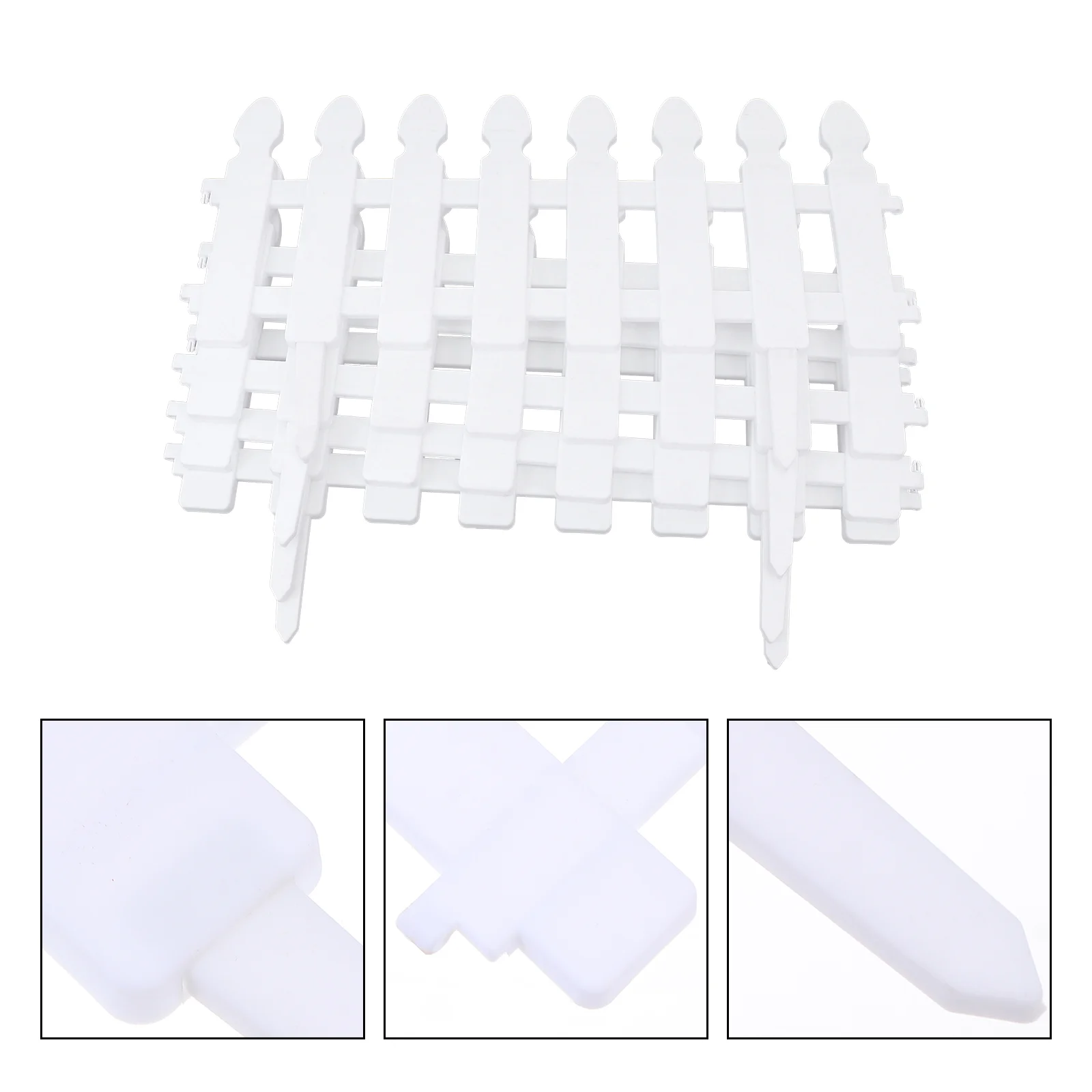 4 Pcs Plastic Outdoor Planters Gardening Fence Decorative Fences Ornament Wooden 48X29CM White Scene
4 Pcs Plastic Outdoor Planters Gardening Fence Decorative Fences Ornament Wooden 48X29CM White Scene