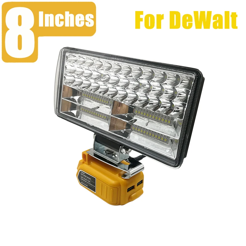 LED Work Light 60W 5A With USB Charger For DeWalt Lithium Battery 20V 18V 12V Low Voltage Protection Working Light
LED Work Light 60W 5A With USB Charger For DeWalt Lithium Battery 20V 18V 12V Low Voltage Protection Working Light