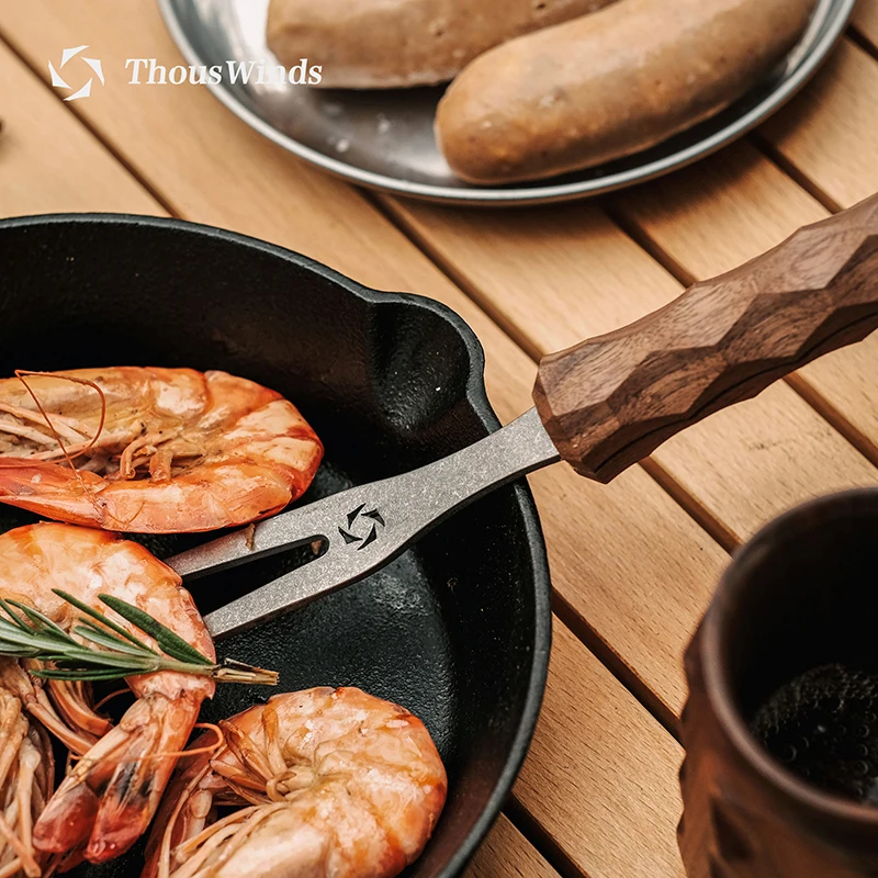 Thous Winds Asimocrafts Oak/Walnut Handle Outdoor Picnic Travelling Cookware Supplies Camping Tableware Titanium Barbecue Fork
Thous Winds Asimocrafts Oak/Walnut Handle Outdoor Picnic Travelling Cookware Supplies Camping Tableware Titanium Barbecue Fork