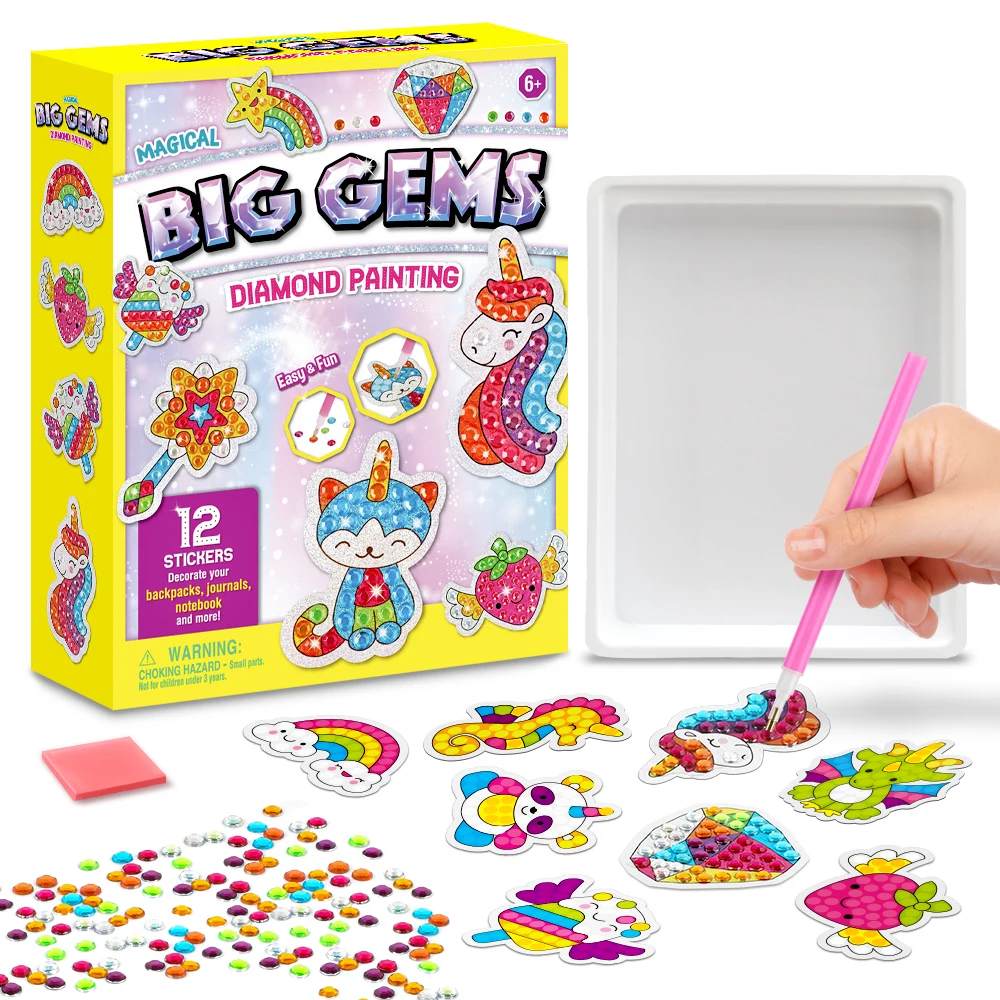 DIY 5D Diamond Painting Stickers Kit 12Pcs DIY Stickers Arts Cartoon Animal Diamond Painting by Numbers Arts Children Toys Gift
DIY 5D Diamond Painting Stickers Kit 12Pcs DIY Stickers Arts Cartoon Animal Diamond Painting by Numbers Arts Children Toys Gift