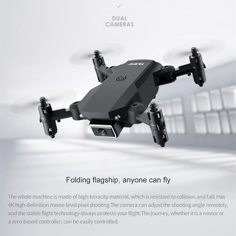 S66 mini folding remote control drone 4k dual camera HD aerial photography quadcopter long battery life
S66 mini folding remote control drone 4k dual camera HD aerial photography quadcopter long battery life
