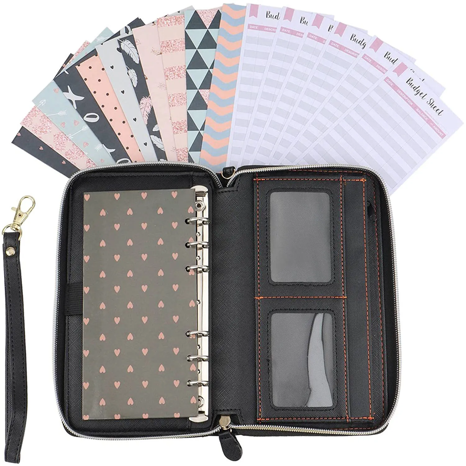 All-in-One Binder Cash Envelope System Wallet, 12 Cash Budget Envelopes,12 Budget Sheets for Personal Budget Planner Organizer
All-in-One Binder Cash Envelope System Wallet, 12 Cash Budget Envelopes,12 Budget Sheets for Personal Budget Planner Organizer