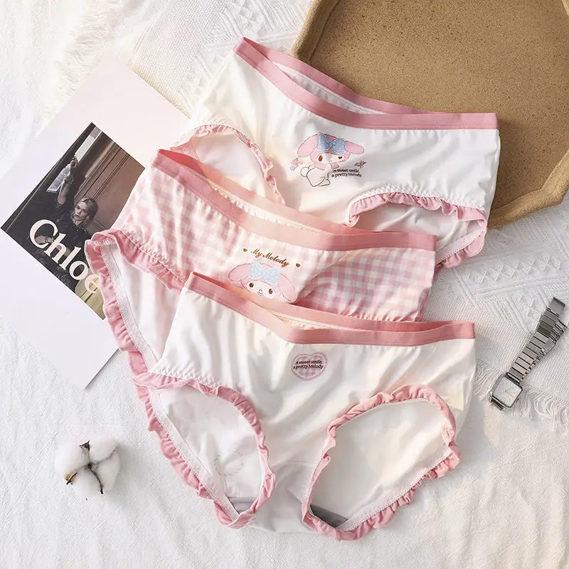 Cute Sanrioed Anime Cinnamoroll My Melody Kuromi Kawaii Modal Cotton Summer Underpants Traceless Girl Children Women Underwear
Cute Sanrioed Anime Cinnamoroll My Melody Kuromi Kawaii Modal Cotton Summer Underpants Traceless Girl Children Women Underwear