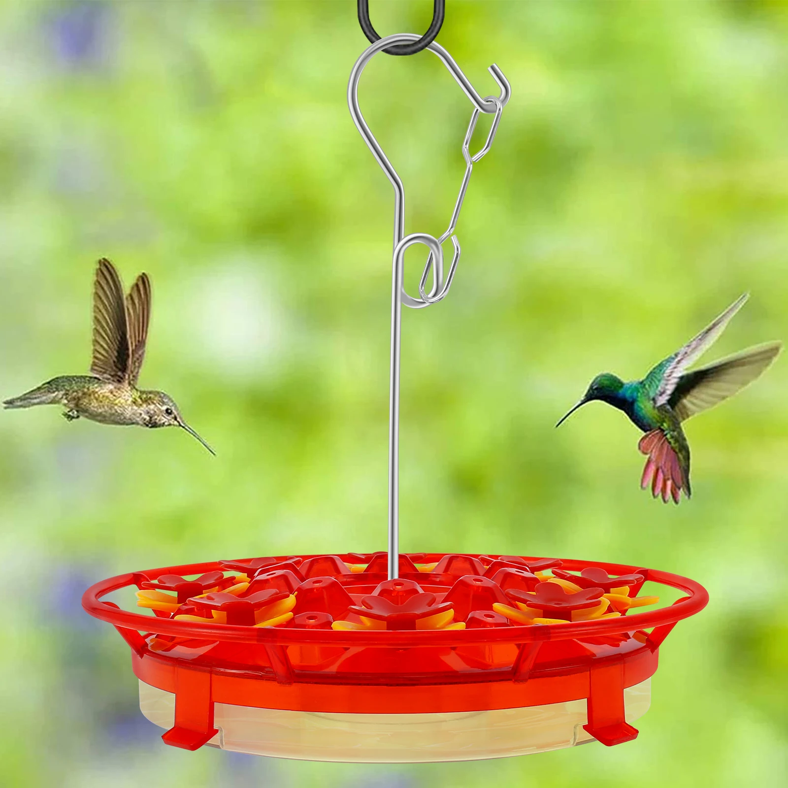 New 2Pcs Hanging Hummingbird Feeder with 16 Feeding Ports Leakproof Humming Bird Feeder with Ant Moat Refillable Hummingbird
New 2Pcs Hanging Hummingbird Feeder with 16 Feeding Ports Leakproof Humming Bird Feeder with Ant Moat Refillable Hummingbird