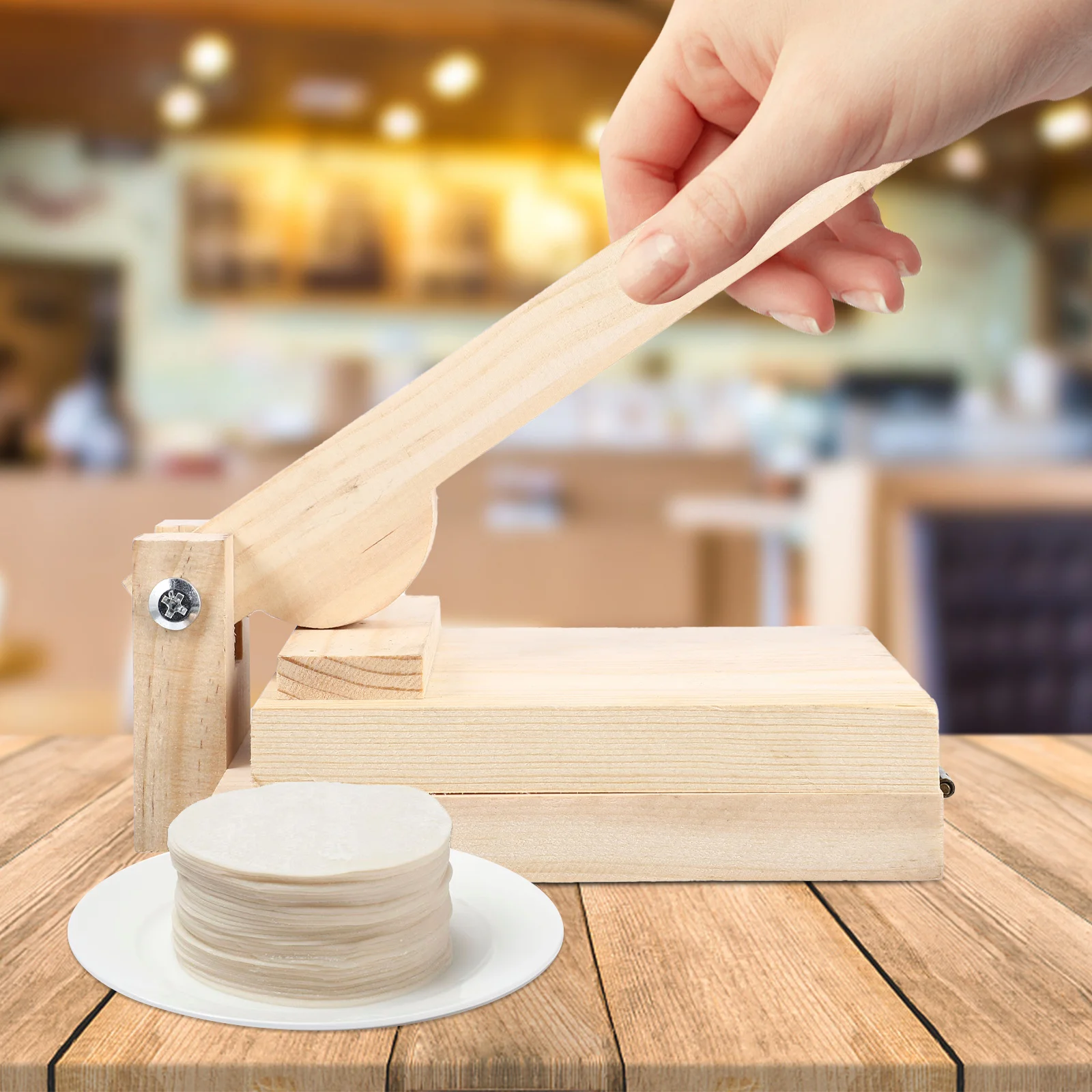 Press Dumpling Tortilla Maker Dough Presser Wooden Wrapper Mold Wood Skin Machine Pressing Corn Tool Empanada Manual Pasta
Press Dumpling Tortilla Maker Dough Presser Wooden Wrapper Mold Wood Skin Machine Pressing Corn Tool Empanada Manual Pasta