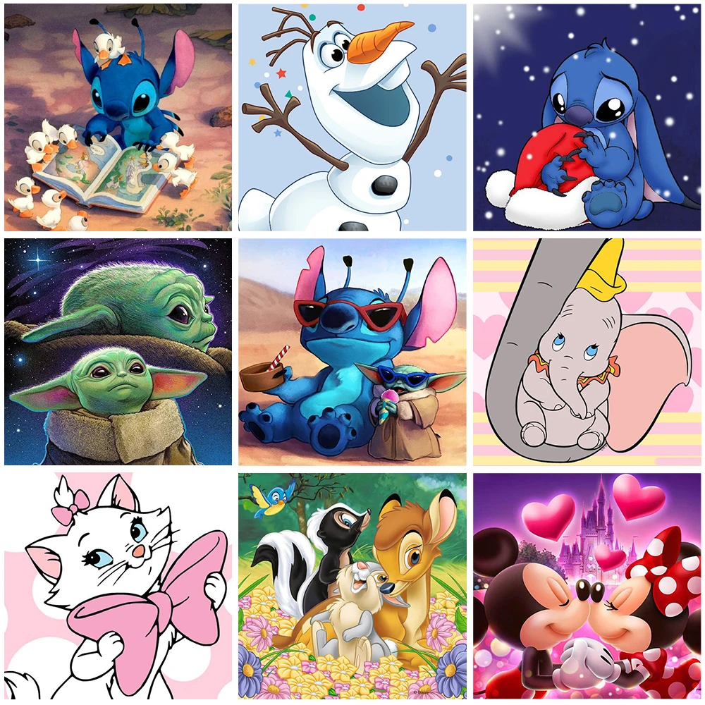 DIY Diamond Painting Cross Stitch Disney Lilo Stitch Nani Round Drill Diamond Embroidery Mosaic Christmas Minnie Mickey Gift
DIY Diamond Painting Cross Stitch Disney Lilo Stitch Nani Round Drill Diamond Embroidery Mosaic Christmas Minnie Mickey Gift