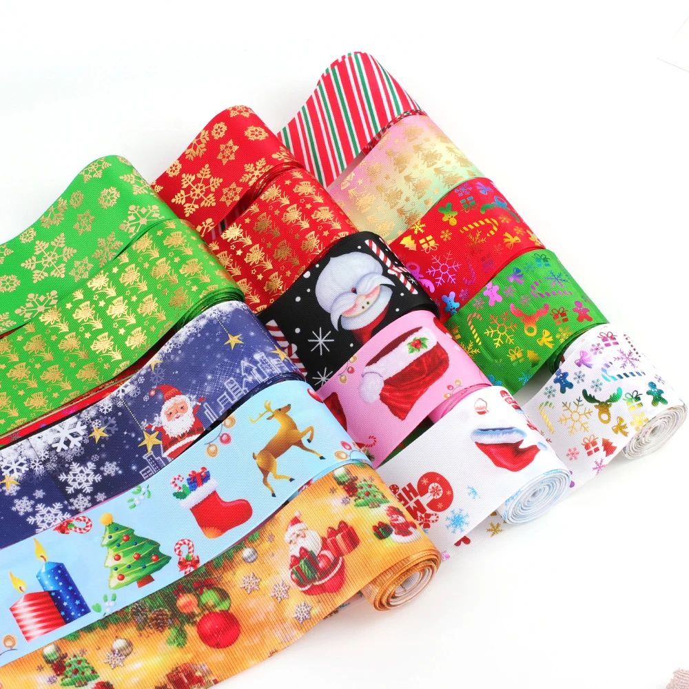 Christmas Satin Ribbon Christmas Decoration Printed Tapes Bows Making Gift Wrapping DIY Crafts Supplies Sewing Materials 75MM 2Y
Christmas Satin Ribbon Christmas Decoration Printed Tapes Bows Making Gift Wrapping DIY Crafts Supplies Sewing Materials 75MM 2Y
