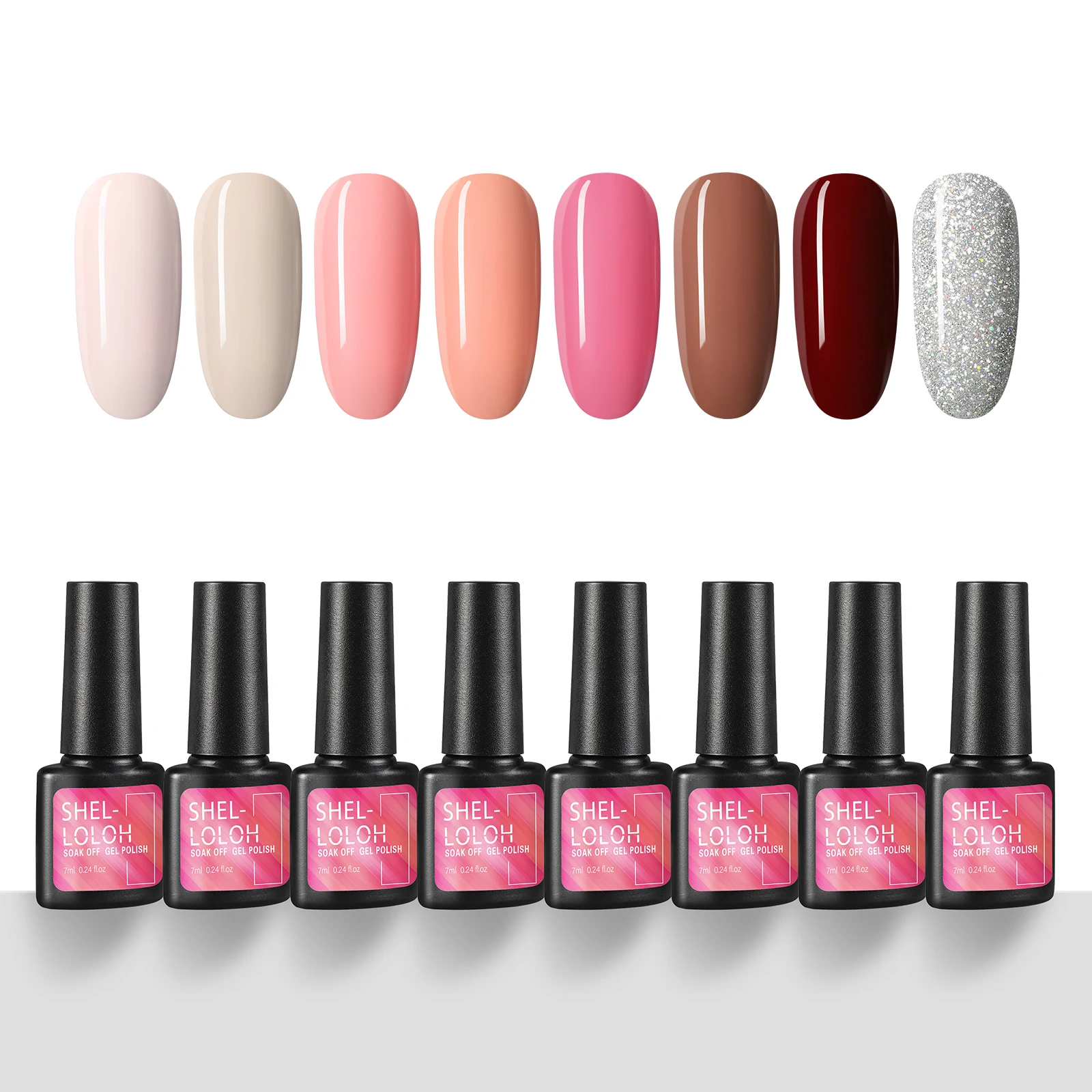 SHELLOLOH Gel Nail Polish Set Colorful Glitter Vernis Semi Permanent Need Base Top Coat UV LED Nail Art Gel Polish DIY Set 
SHELLOLOH Gel Nail Polish Set Colorful Glitter Vernis Semi Permanent Need Base Top Coat UV LED Nail Art Gel Polish DIY Set