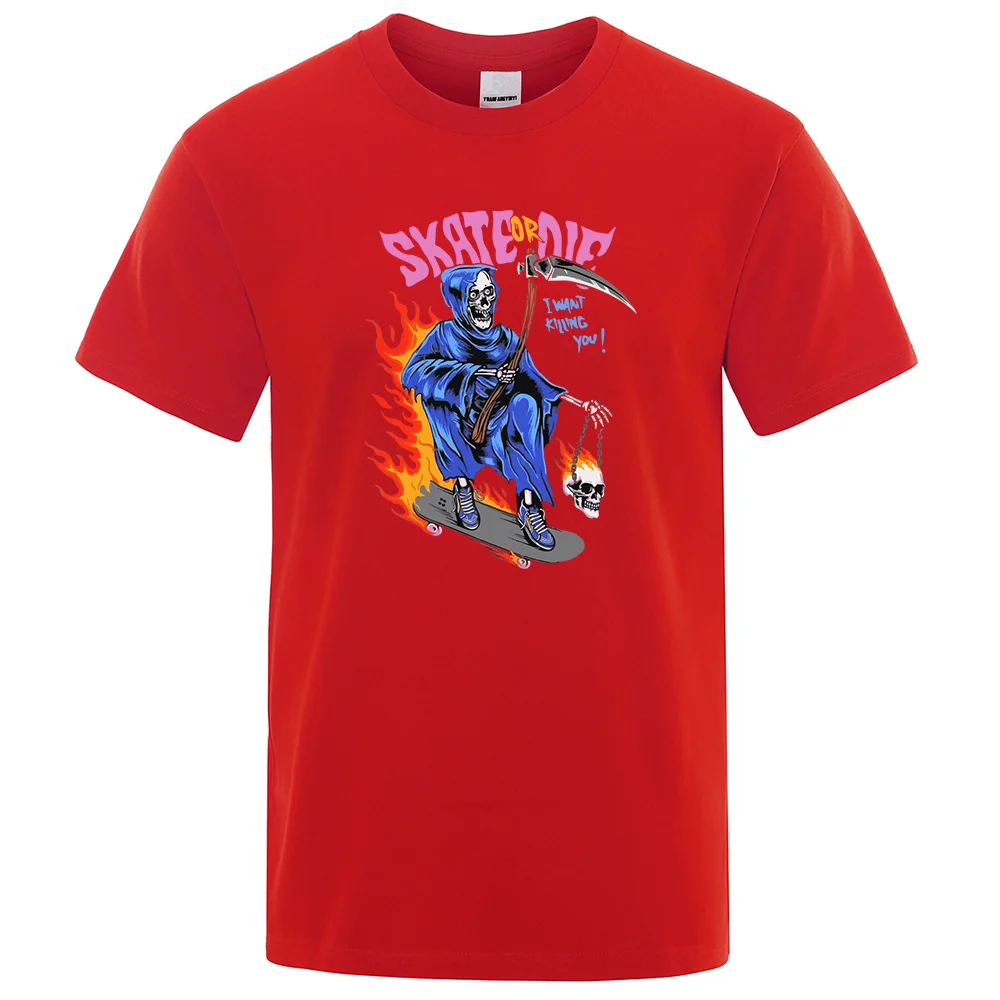 Футболки для Хэллоуина, катания на коньках или смерти, я хочу убивать тебя, мужские повседневные топы, Повседневная футболка большого разме...
Футболки для Хэллоуина, катания на коньках или смерти, я хочу убивать тебя, мужские повседневные топы, Повседневная футболка большого разме...