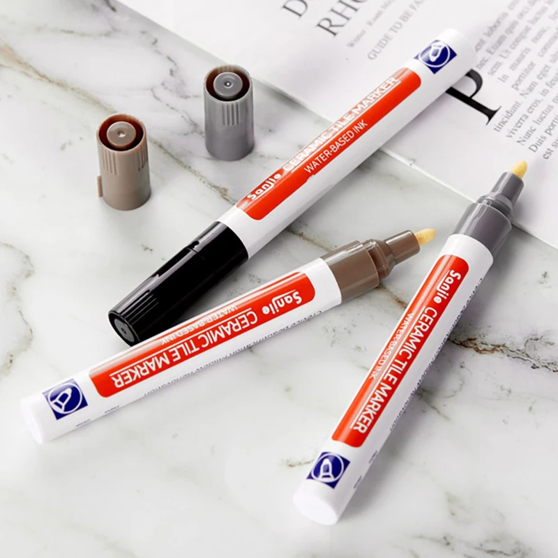White Waterproof Tile Marker Grout Pen Wall Seam Pen 10Color Optional,for Tiles Floor Bathroom Decontamination Seam Repair
White Waterproof Tile Marker Grout Pen Wall Seam Pen 10Color Optional,for Tiles Floor Bathroom Decontamination Seam Repair