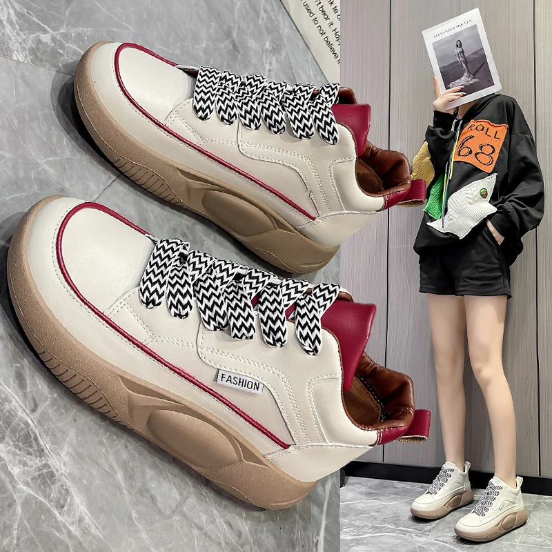 Women's Vulcanize Shoes Mixed Color Designer Sneakers Female Lace-up Chunky Sneaker Womans Shoes Zapatillas De Mujer Canvas Shoe
Women's Vulcanize Shoes Mixed Color Designer Sneakers Female Lace-up Chunky Sneaker Womans Shoes Zapatillas De Mujer Canvas Shoe