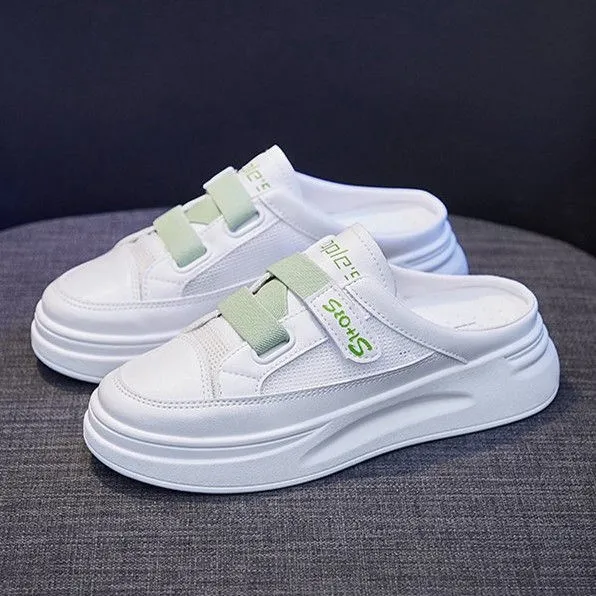 New Summer Half Slippers Women's Outer Wear Fashion Shoes Mesh Breathable White Shoes Korean Shoes Sandals Flats
New Summer Half Slippers Women's Outer Wear Fashion Shoes Mesh Breathable White Shoes Korean Shoes Sandals Flats