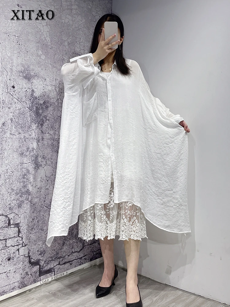 XITAO Irregular Simplicity Long Shirt Sunscreen 2023 Summer New Arrival Casual Fashion Turn-down Collar Long Thin Shirt ZY7897
XITAO Irregular Simplicity Long Shirt Sunscreen 2023 Summer New Arrival Casual Fashion Turn-down Collar Long Thin Shirt ZY7897