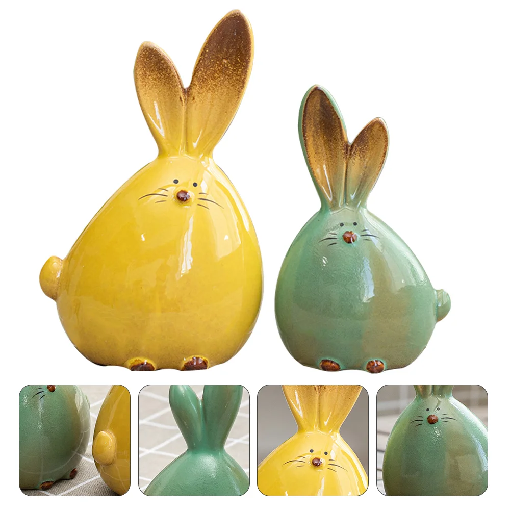 2pcs Rabbit Ornament Rabbit Figures Delicate Simulation Rabbit Desktop Decoration Ceramic Rabbit
2pcs Rabbit Ornament Rabbit Figures Delicate Simulation Rabbit Desktop Decoration Ceramic Rabbit