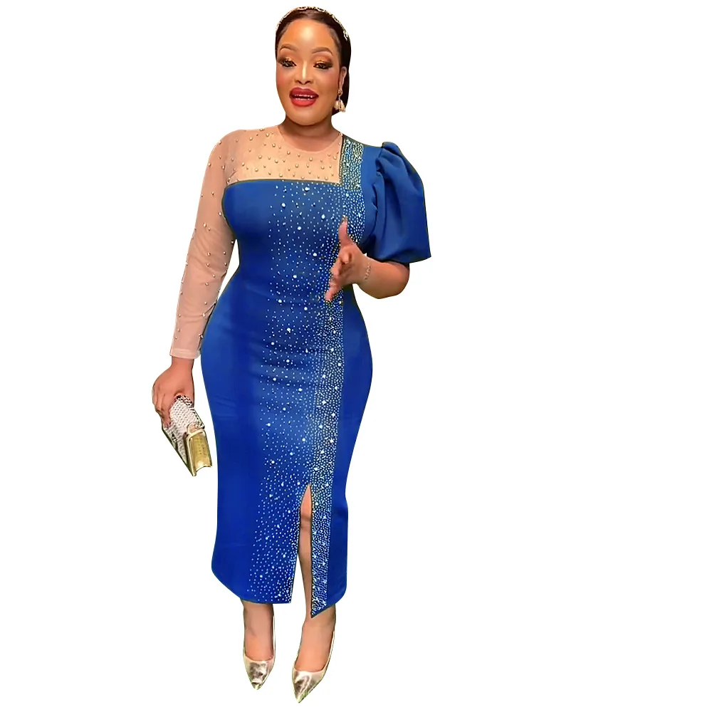 African Wedding Party Dresses for Women Summer Elegant African Long Sleeve White Green Blue Long Dress Dashiki African Dresses
African Wedding Party Dresses for Women Summer Elegant African Long Sleeve White Green Blue Long Dress Dashiki African Dresses