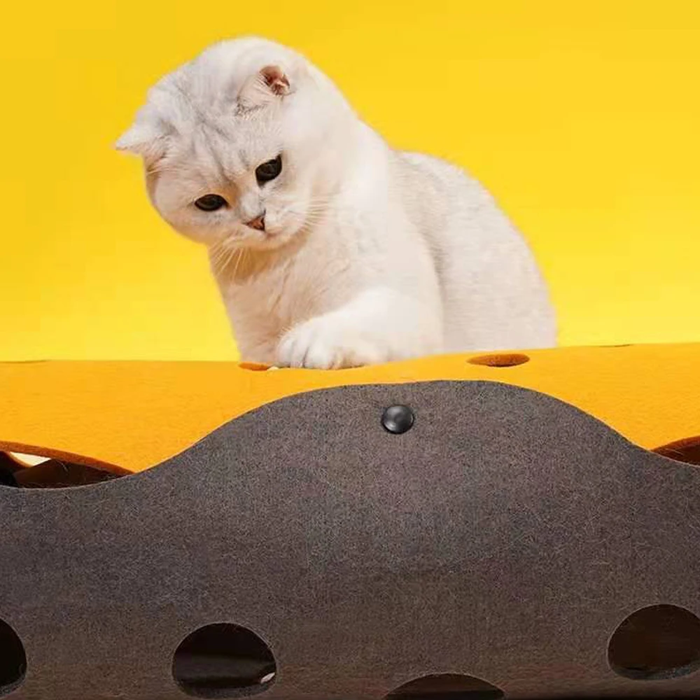 Cat Dog Toy Felt Pom Splicing Cat Tunnel Deformable Kitten Nest Collapsible Tube House Interactive Pet Toy Cat Dog Accessories
Cat Dog Toy Felt Pom Splicing Cat Tunnel Deformable Kitten Nest Collapsible Tube House Interactive Pet Toy Cat Dog Accessories