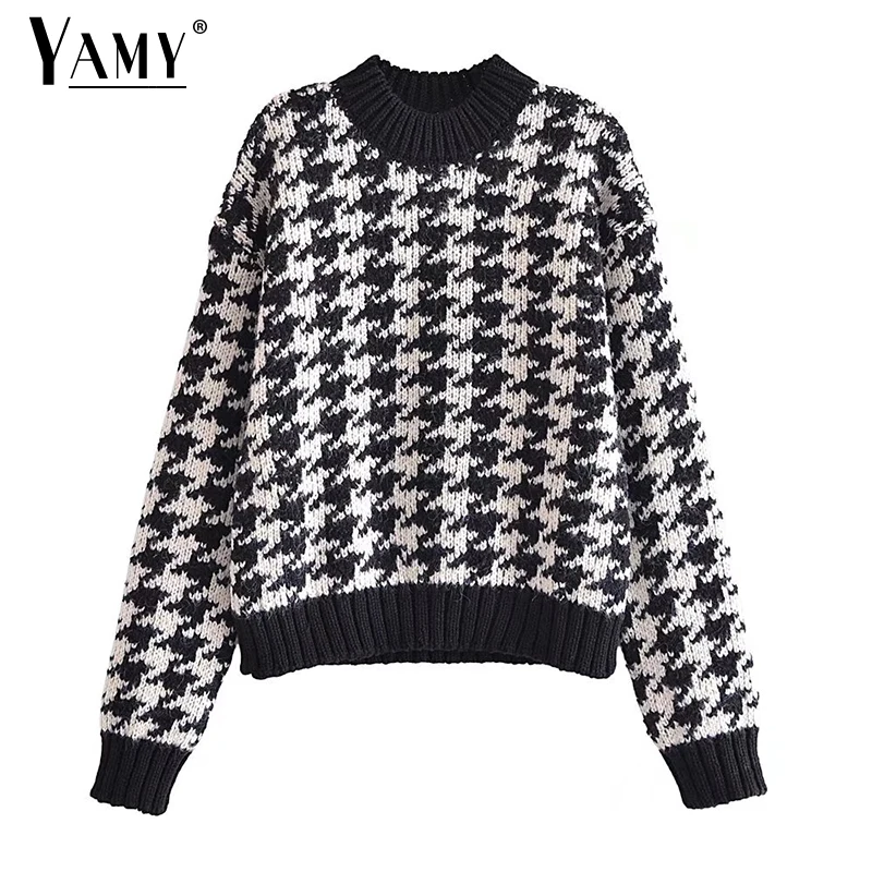 Women sweaters long sleeve tops korean fashion knitted sweater plaid pullovers black striped sweater vintage designer sweaters
Women sweaters long sleeve tops korean fashion knitted sweater plaid pullovers black striped sweater vintage designer sweaters