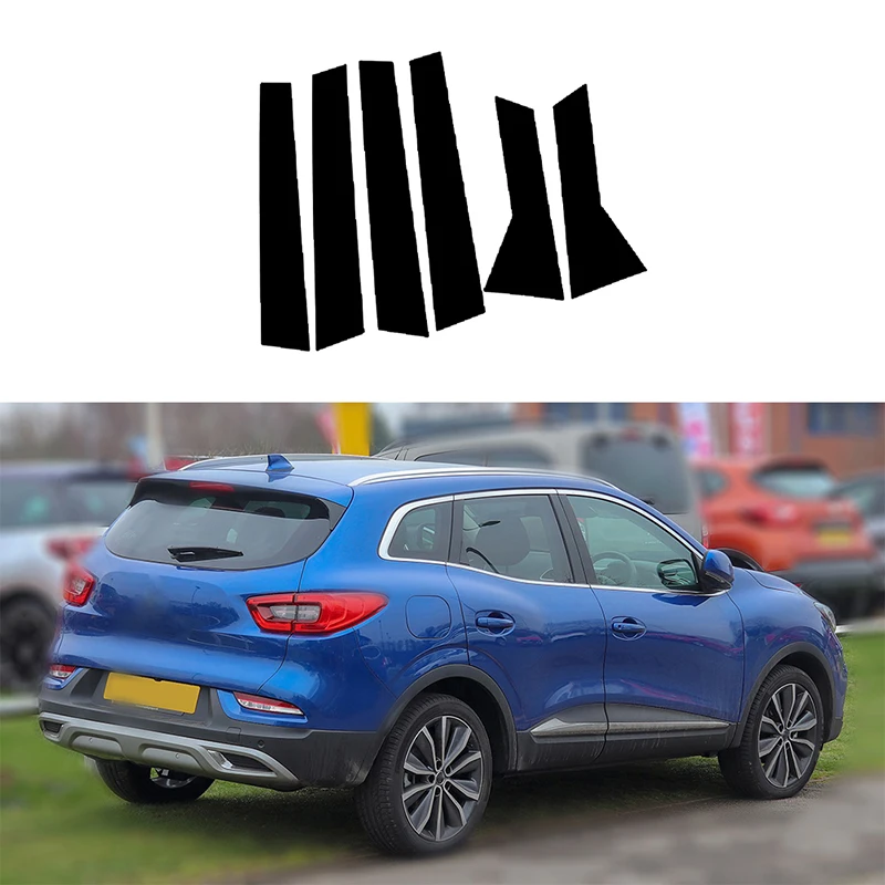 6 шт., декоративные наклейки на стойки автомобиля Renault Kadjar 2015 2016 2017 2018 
6 шт., декоративные наклейки на стойки автомобиля Renault Kadjar 2015 2016 2017 2018